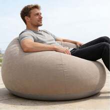 Inflatable Bean Bag Chair, Portable Indoor & Outdoor Lazy Sofa,Ultra-Soft Inflatable Lazy Sofa, Foldable Bean Bag For Relaxation, Camping & Home Use - Nhiều màu - Xem 5