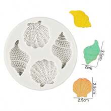 1 Khuôn silicon hình vỏ sò - trắng - Xem 9