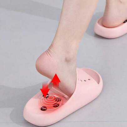 New Summer Anti-Slip Reflective Massage Bathroom Slippers, With Foot Massage Points. Available In Men's And Women's Styles. Support Foot Health, SPA Style Slippers. Breathable Woven Design, Quick Drying. Removable Massage Stones, Customized Pressure Point SPA Massage Sandals