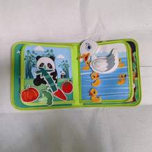 一套忙碌早教書：毛氈拼圖學習板，適合兒童旅行玩具，也適合生日和聖誕禮物 - 森林動物款 - 查看 11