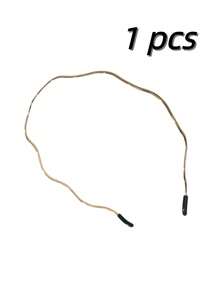1pc/2pcs Women Metal Wavy Headband, Street Style 1 Piece Fashion Curved Headband, Women Hair Accessories, Beach Outfit, Festival Decor, Hair Clip, Hair Pin, Geometric Thin Headband, Suitable For Daily Wear, Party And Elegant Hair Decor, Gold Hair Accessories, Headband, Hair Tie, Hair Ornament, Travel, Birthday - Multicolor - View 10