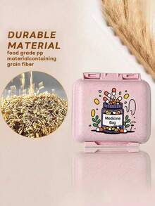 OBOVAY 迷你六格便携药盒，药品收纳盒，旅行药盒，印有“我的药袋”和药丸图案，密封药盒，六日周用药盒，旅行药品收纳盒，每日维生素药盒，口袋药盒，迷你收纳盒，家居旅行必备 - 彩色 - 查看 7