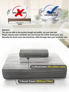 Bộ 3 ga trải giường in họa tiết sọc, chất liệu microfiber siêu mềm mại và thoáng khí, sử dụng được cả bốn mùa, có thể giặt máy, chống phai màu/xù lông/co rút/nhăn, kiểu dáng hiện đại trung tính phù hợp với nhiều kiểu trang trí phòng ngủ, phù hợp với giường cỡ King/Queen/Full/Double, hoàn hảo cho nhà ở, ký túc xá, căn hộ, khách sạn, nhà nghỉ dưỡng và làm quà tặng. - Nhiều màu - Xem 11