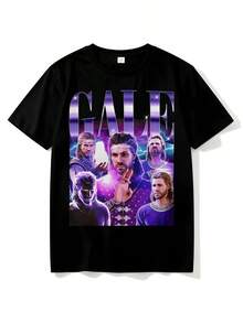 Vintage 90er Jahre Grafik-Stil Gale BG3 T-Shirt, Baldurs Gate 3 Spielgeschenke für Männer und Frauen Unisex T-Shirt - Schwarz - Übersicht 6