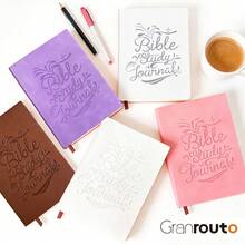 Granrouto S.O. 方法学习用品笔记本 - 每日灵修日志、祷告日记、笔记笔记本和日记套装，男女皆宜的信仰与宗教礼物 - 白色 - 查看 11