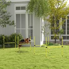 4 Pieces Dog Agility Training Equipment, Adjustable Height Jumps Hurdle With Carrying Bag For Outdoor, Yellow - T0001-01-3399 - View 11