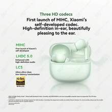 Xiaomi Redmi Buds 6 Pro 无线耳机配备主动降噪和空间音频技术。充电盒内置 480mAh 电池，可提供长达 36 小时的续航时间。支持快速充电和蓝牙 5.4 协议，带来卓越的音质。 - 查看 10