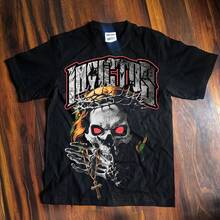Camiseta extragrande con cruz y calavera - forma - Ver 1