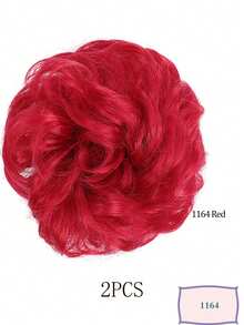 Messy Bun Hair Scrunchies, High-Temperature Fiber Fake Hair Buns, Children Hair Accessories Suitable For Various Occasions - Multicolor - View 52