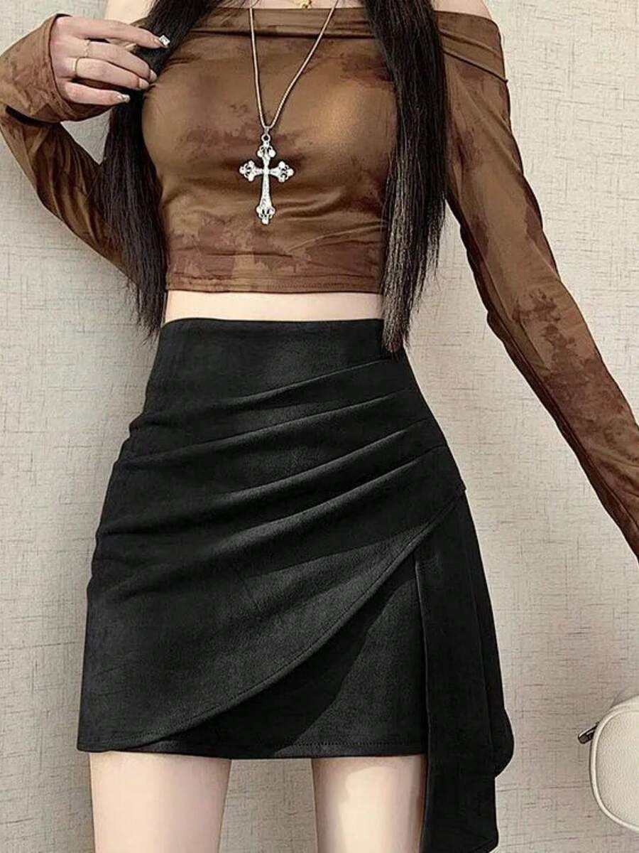 Women Skirts - Black - View 1