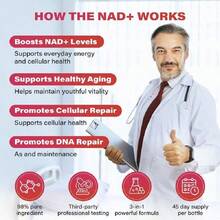 ZOOONE 1000mg NAD+ Berry Flavor Drink Mix For Skin Aging Support, Energy, And Focus - 30 Pack - - Berry - View 4