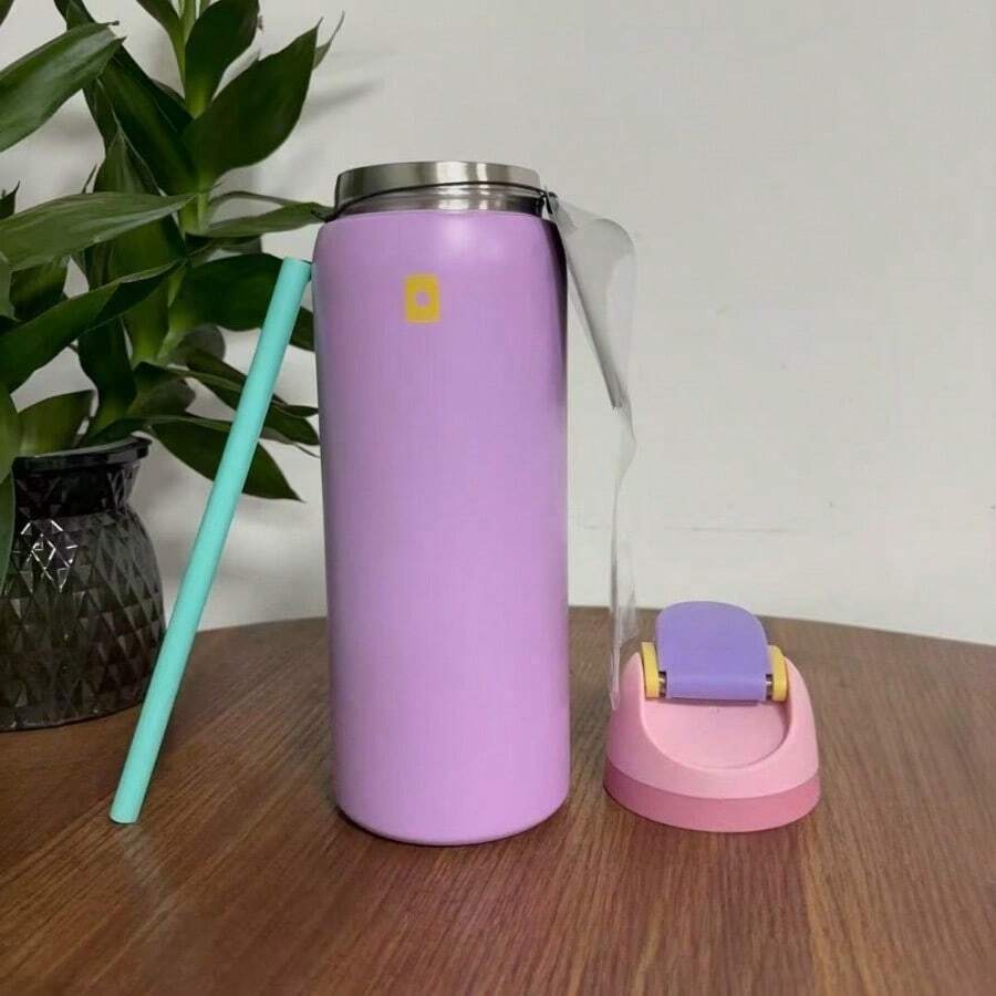 24/Oz/32 Oz Water Bottle Cup Vacuum Water Bottle Drinkware Tumbler Stainless Steel Thermal Mug Original Cold Hot Cup Owal'o - Màu tím - Xem 1