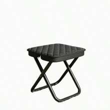 Zipper Pouch Portable Folding Stool, Featuring Durable Steel Frame Structure And Sturdy Fabric Surface, Suitable For Yard, Camping, Picnic, Fishing, Lightweight Storage Stool, Travel Stool - Multicolor - View 6