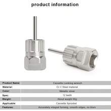 Bộ dụng cụ tháo líp xe đạp với cờ lê líp 12 răng, cờ lê tháo líp xe đạp leo núi, dụng cụ sửa chữa xe đạp cầm tay cho líp SRAM, dụng cụ tháo vòng khóa líp xe đạp leo núi và xe đạp đường trường. - Nhiều màu - Xem 5