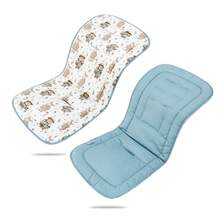 miracle baby Baby Stroller Pad, 4-Season Children's Cushion, Stroller Accessories, High View Pram Baby Carriage Sleeping Mat - Bear Rabbit Travel - View 2