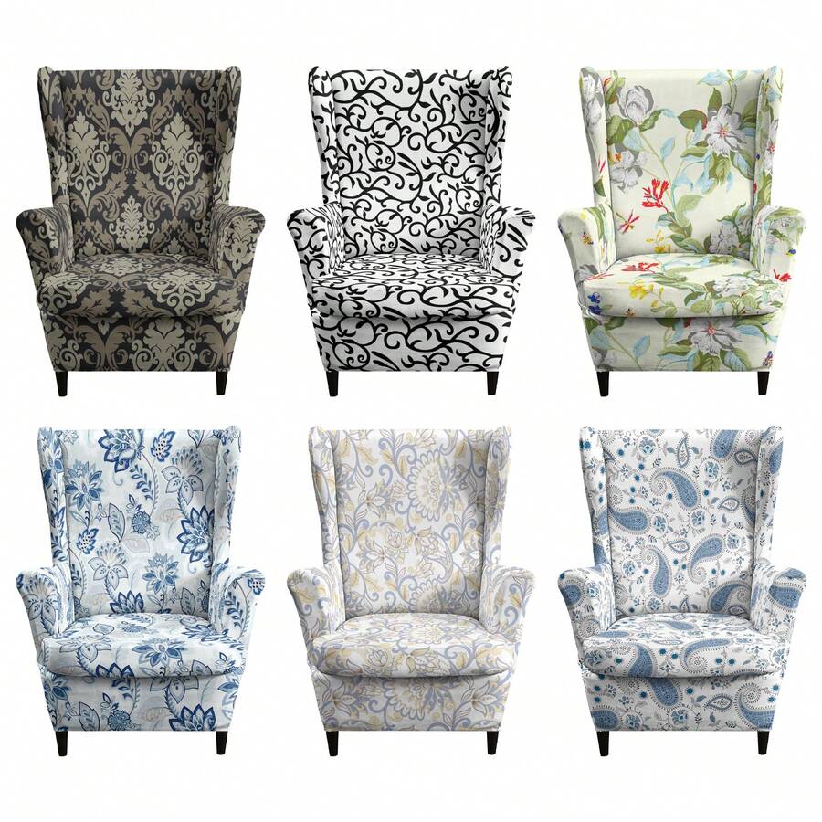 1 Set Tiger Print Sofa Slipcover, Single Seat Couch Cover, Dust-Proof Furniture Protector - Multicolor - View 1