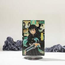 1個柱壓克力立牌，煉獄、蜜璃、無一郎、義勇、忍、小芭內、天元、G、夜明、實彌人偶裝飾，適合動漫迷的完美禮物 - 彩色 - 查看 18