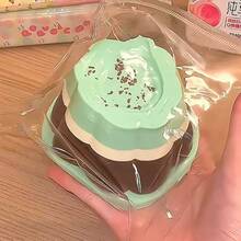 软萌逼真炭烤布丁造型，硅胶材质，慢回弹减压，超柔软硅胶捏捏乐，甜美芒果布丁造型，细腻触感，适合办公室减压/学习陪伴/缓解焦虑/触觉疗愈收藏，生日礼物 - 彩色 - 查看 8
