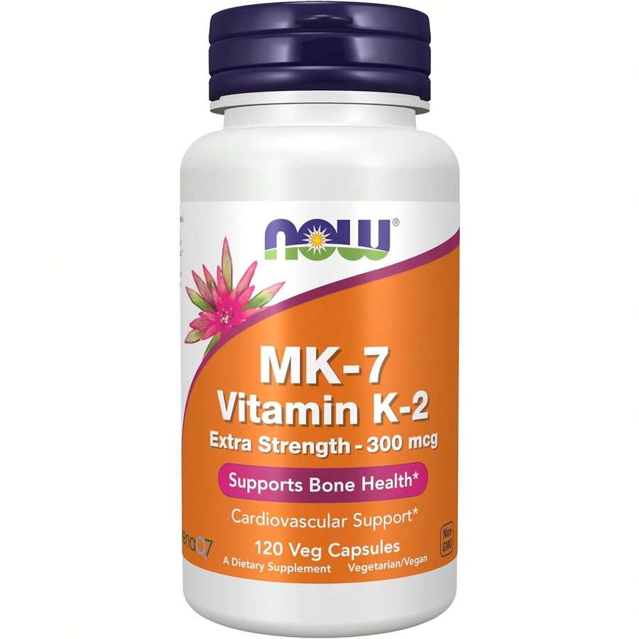 NOW MK-7, Vitamin K-2, Extra Strength 300 Mcg, 120 Veg Capsules - 120抽 - 查看 1