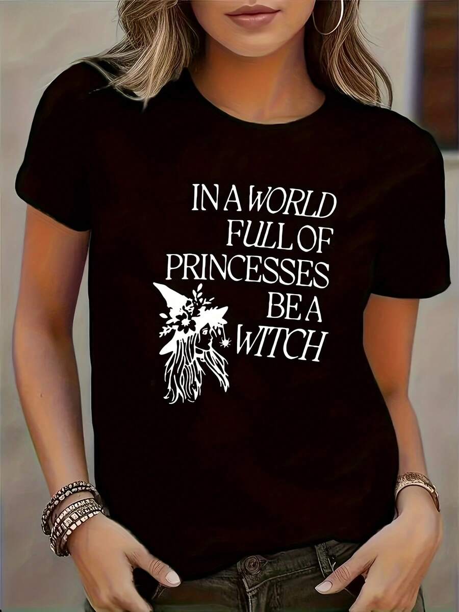 Camiseta con impresión mágica fácil | Estilo casual con patrón geométrico, adecuado para todas las estaciones