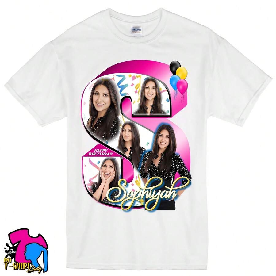 Camisetas con letras y fotogrAFsías personalizadas - forma - Ver 1
