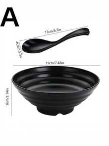 PP Japanese Ramen Bowl, High Quality Wavy Large Capacity Food Bowl, Food Safety Focused, Durable And Unbreakable, Suitable For Home, Restaurant, Food Store, Can Hold Rice And Hot Food, Applicable For Halloween, Christmas, Easter, Thanksgiving, Mother's Day, Valentine's Day And All Seasons - Black - View 13