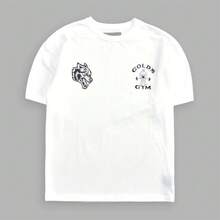 DARCSPORT American-Style  Retro T-Shirt For Couples, Men's Top, Pure Cotton Loose-Fit Round-Neck T-Shirt - White - View 4