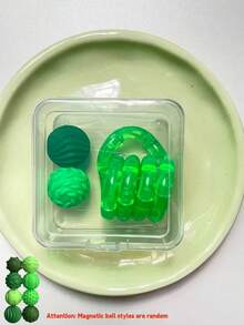Set de 3 piezas de juguetes antiestrés, incluye piedras sensoriales táctiles, bolas magnéticas (estilo aleatorio) y juguete retorcido de cristal. Fabricado en material ABS, juguetes antiestrés portátiles y multifuncionales, juguetes de viaje, adecuados como regalos para Pascua, San Valentín y cumpleaños - Multicolor - Ver 20