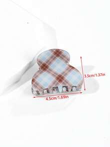 1 chiếc kẹp tóc nữ nhỏ xinh họa tiết kẻ caro, bướm, hoa, da báo, cầu vồng chuyển màu, chất liệu acetate, phụ kiện thời trang độc đáo, phù hợp cho sử dụng hàng ngày, dự tiệc và đi nghỉ mát, phụ kiện tóc mùa hè, kẹp tóc đi biển, kẹp tóc du lịch, kẹp tóc thanh lịch. - Nhiều màu - Xem 13