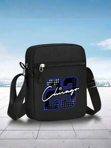 1pc/2pcs Chicago Letter & 23 Numeric Print Baseball Cap And Crossbody Bag Set, Streetwear Fashion Outdoor Sports Adjustable Flat Brim Cap And Shoulder Bag, Gift For Yourself Or Friends,Beach,Holiday - Nhiều màu - Xem 17