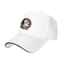 Florida State Seminoles Logo Structured Baseball Cap - Lightweight Adjustable Dad Hat - Outdoor Sports Hiking Camping - For Women Men Hats - trắng - Xem 2