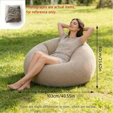 Inflatable Bean Bag Chair, Portable Indoor & Outdoor Lazy Sofa,Ultra-Soft Inflatable Lazy Sofa, Foldable Bean Bag For Relaxation, Camping & Home Use - Nhiều màu - Xem 7