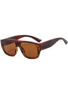 1pc Women's Retro Square Sunglasses, Versatile For Daily Casual, Commuting, Travel, Shopping, Dating And Other Occasions - Multicolor - View 14