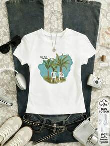 Camiseta feminina de manga curta com gola redonda e estampa DTMF, modelo 2026. Ideal para o dia a dia, estilo streetwear, simples e divertida, com inspiração retrô Y2K, perfeita para festas e viagens. Ideal para primavera/verão, streetwear, férias e inverno. Camiseta feminina oversized, com estampa, manga curta e top de verão. Roupa feminina para festas e eventos. Perfeita para o verão. Ideal para festas e eventos. Ideal para mulheres com curvas e looks plus size. Perfeita para amigos, férias e ocasiões casuais. Ideal para escritório, casa, esportes ao ar livre, estilo retrô e design simples e divertido. Perfeita para usar o ano todo. Ideal para encontros, passeios românticos e como presente de férias. - Branco 6 - Ver 3