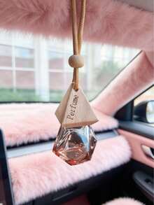 Transparent Diamond-Shaped Glass Rearview Mirror Hanging Diffuser (Empty Bottle) | Refillable Essential Oil Diffuser | Minimalist High-End Car Interior Decor | Long-Lasting Fresh Fragrance | Universal Fit Easy Installation Non-Obstructive | Fashionable Elegant Car Fragrance | Creative Gift Essential Car Accessory - Multicolor - View 3