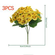 1/3 Bông Hoa Pansy Nhân Tạo Chống Tia UV, Cây Giả Dùng Để Trang Trí Chậu Cây Ngoài Trời, Cửa Trước, Hiên Nhà, Sân Vườn, Cửa Sổ, Nhà Cửa - Nhiều màu - Xem 24