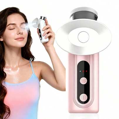 Máy xông hơi mắt cầm tay giúp giảm khô mắt, máy tạo ẩm phun sương nano cho mặt có chức năng sưởi ấm, mặt nạ mắt sưởi ấm cầm tay, máy xông hơi dưỡng ẩm và làm dịu mắt mini.