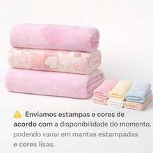 Set Of 3 Ultra Soft Baby Blankets, 1 Meter X 70cm, For Girls And Boys - Baby Pink - View 5