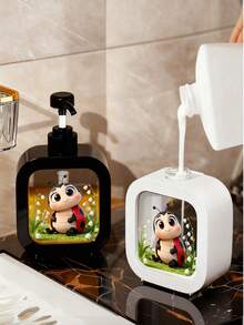 Bouteille distributrice de décoration de coccinelle mignonne, convient pour le savon, le savon liquide, le gel douche, le flacon de lotion créative, accessoires de salle de bain - Multicolore - Voir 3