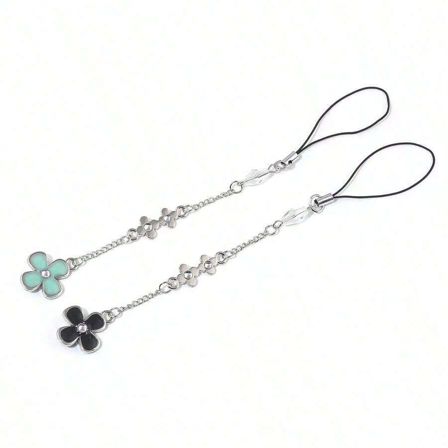 1pc Inspired Keychain Featuring Kazehaya & Kuronuma With Four-Leaf Clover Shaped Pendant, Suitable For Phone Or Bag Decoration Gift Car Accessories Bag Charm School Cute Goth Y2k - trắng - Xem 1
