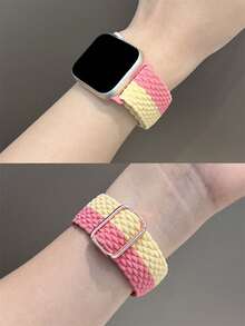 1条男女通用尼龙表带，兼容 42mm、38mm、40mm、41mm、44mm、45mm、46mm、49mm，时尚智能手表替换表带，适用于Series Ultra2、Ultra SE2、SE 11、10、9、8、7、6、5、4、3、2、1，是返校学生的理想礼物 - 彩色 - 查看 9