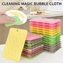 10pcs Multi-Functional Magic Cleaning Sponges - Double-Sided Scratch-Free Kitchen Sponges With Non-Slip Handles, Durable And Easy To Clean, Suitable For Dishes, Countertops, Cars And Outdoor Use, Kitchen Cleaning Supplies, Countertop Cleaning - Multicolor - View 7
