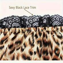 1 pièce Sous-vêtements surdimensionnés drôles pour adultes, imprimé léopard avec bordure en dentelle, cadeau de blague unisexe, très grandes culottes de grand-mère originales, farce hilarante et faveur de fête - Multicolore - Voir 7