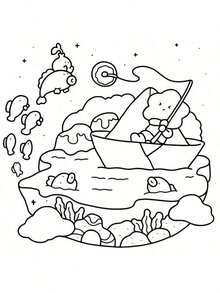 (44頁) 1本《啦啦隊好友：Coco》著色書，適合成人與兒童，大膽簡約優雅圖案，適合作為聖誕節、萬聖節、生日、兒童節、母親節、父親節或教師節禮物，亦適用於畢業季；適合學生文具、返校必備用品及一般學校用品 - 單件 - 查看 6