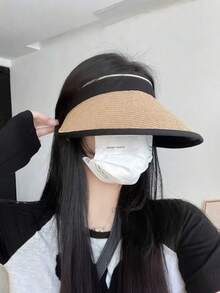 UPF50+ 女士宽檐遮阳帽，防紫外线，透气遮阳帽，适合骑行、防晒、度假、旅行 - 彩色 - 查看 2