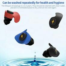 Motorcycle Earplugs Silicone Sponge Sleeping Ear Plugs Portable Soundproof Earplugs Soft Foam Anti-Noise Earplug Travel Noise - Red - View 3