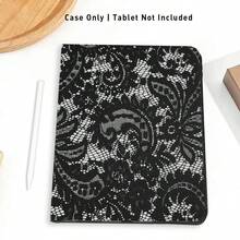 1 件装翻盖平板电脑保护套，带笔槽，兼容华为 Matepad SE 11/Matepad 11/Matepad 11.5S/Matepad 10.4 英寸/Matepad Pro 11 英寸/12.2 英寸/Matepad Air 12 英寸，蕾丝花卉图案；兼容荣耀 Pad 8/9/10、荣耀 GT 11.5 英寸/X7/X8A/X9/X8Pro/X9Pro/V9/V8 Pro；适用于小米、苹果第十代/11 2025 (A16)、A9/A9+/A11/S11/S10 FE - 彩色 - 查看 7