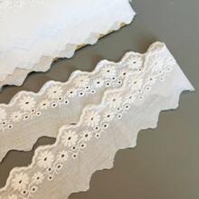 5cm Width Cotton Embroidered Daisy Lace Trim 4/16 Yard DIY Sewing Craft Wedding Garment Decor - A - View 8