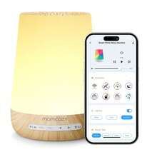 Baby Sound Machine, Momcozy White Noise Machine For Baby Sleeping With Night Light, Toddler Sleep Trainer With 34 Soothing Sounds, Timer, App Remote Control, Personal Sleep Routine - 黃色 - 查看 9