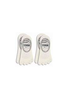 1/2/3 Pairs Women Five Fingers Yoga Socks, Thin Professional Anti-Slip Indoor Sport Dance Pilates Ankle Socks, Fall - Multicolor - View 16